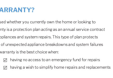 home warranty the colony